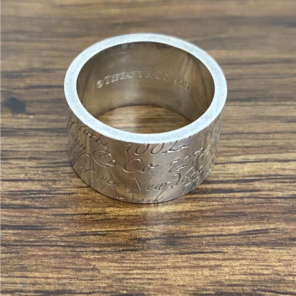 Tiffany & Co Sterling Silver Fifth Avenue Ring